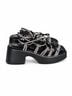 Cape Robbin Black Silver Sandals Size 10 - photo 5