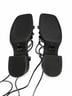 Cape Robbin Black Silver Sandals Size 10 - photo 6