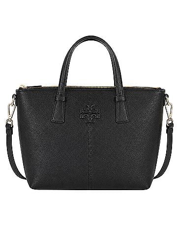 Tory Burch McGraw Top-Zip  Leather Tote (view 1)