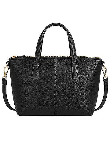 Tory Burch McGraw Top-Zip  Leather Tote (view 2)