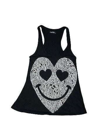 Lauren Moshi Heart Graphic Tank Tank Top (view 1)