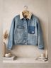 BDG 100% Cotton Blue Denim Jacket Size S - photo 4