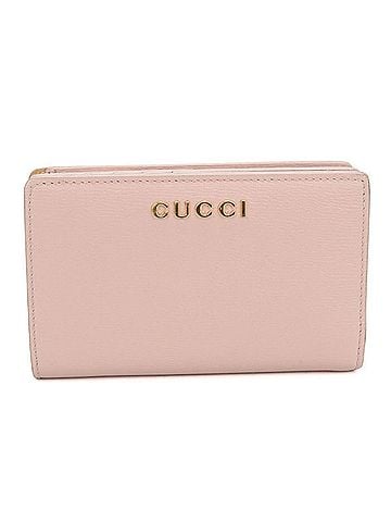 Gucci GUCCI Bi-fold Wallet 772640 Gucci Script Women's Pink (view 1)