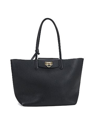 Salvatore Ferragamo Salvatore Ferragamo FERRAGAMO Ferragamo Tote Bag 21 1376 Gancini Women's Black (view 1)
