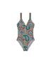 Boden Paisley Multi Color One Piece Swimsuit Size 10 - photo 4