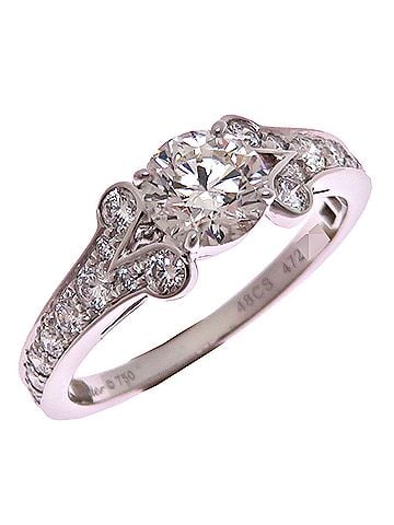 Cartier Cartier #48 0.54ct Diamond 750WG Ballerina Solitaire Women's Ring CRN4188548 750 White Gold (view 1)