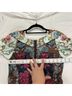 Anthropologie Floral Black Blue Cocktail Dress Size 2 - photo 11