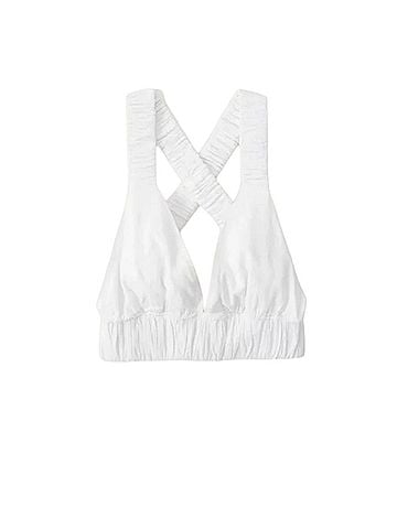 Abercrombie & Fitch Cropped Scrunchie Strap Top Sleeveless Top (view 1)