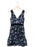 Kate Spade New York 52% Polyester 30% Cotton 18% Polyamide 100% Polyester Floral Black Blue Cocktail Dress Size 0 - photo 2