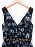 Kate Spade New York 52% Polyester 30% Cotton 18% Polyamide 100% Polyester Floral Black Blue Cocktail Dress Size 0 - photo 3