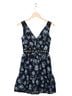 Kate Spade New York 52% Polyester 30% Cotton 18% Polyamide 100% Polyester Floral Black Blue Cocktail Dress Size 0 - photo 1