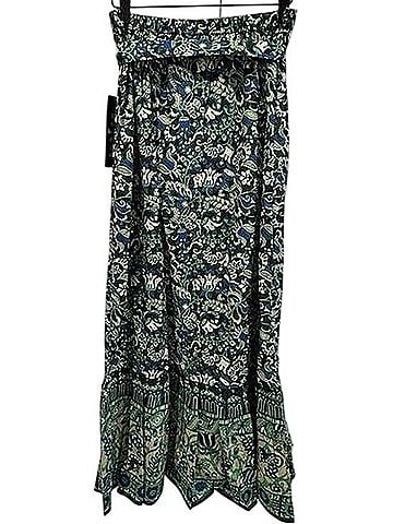 Tuckernuck Batik Green And Blue Floral Hampton Casual Skirt (view 2)