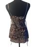 Rave Paisley Multi Color Brown Sleeveless Blouse Size 6 - photo 2