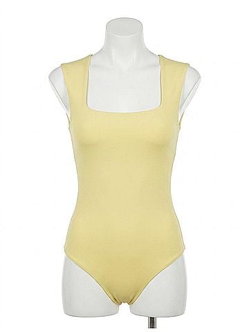 Commando Neoprene Cap Sleeve Bodysuit in Sun (view 1)