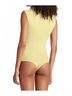 Commando Solid Yellow Neoprene Cap Sleeve Bodysuit in Sun Size S - photo 3