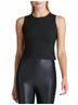 Commando Solid Black Neoprene Ceo Shell Top in Black Size S - photo 2