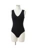 Commando Solid Black Women's Neoprene Deep V Bodysuit in Black Size L - photo 1
