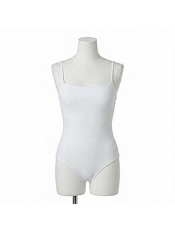 Commando Neoprene Cami Bodysuit in White (view 1)
