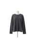 Free People Solid Black Hustle Layer Tee in Washed Black Size L - photo 1