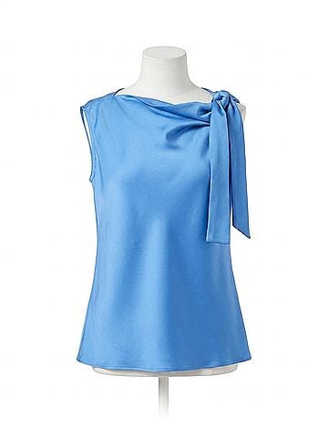 Lyssé Zulena Bow Tie Neck Top in Electric Blue (view 1)