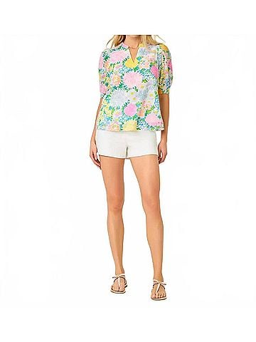 Lilly Pulitzer Brinelle Top in Multi Lilly Garden (view 2)