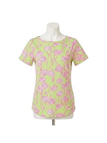 Lilly Pulitzer Key West Top in Pistachio Macaron Alina (view 1)