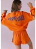 Chaser Orange Neon Strappings Pullover in Coral Orange Size S - photo 3