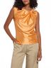 Lyssé Solid Orange Selene Twisted Shoulder Top in Solar Ray Size M - photo 2