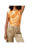 Lyssé Solid Orange Selene Twisted Shoulder Top in Solar Ray Size M - photo 5