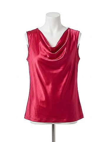 Lyssé Freida Draped Top in Cherry (view 1)
