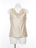Lyssé Solid Brown Freida Draped Top in Oat Size XS - photo 1