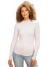 Mystree Gray Lettuce Hem Mock Neck Pullover in Heather Grey Size S - photo 2