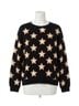 Chaser Black Star Toss Pullover Top in Black Size XS - photo 1