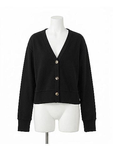 Chaser Bridge Cardigan in Black (view 1)