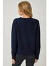 Mystree Graphic Blue Weekend Pullover Sweater in Navy/Alpaca Size S - photo 3