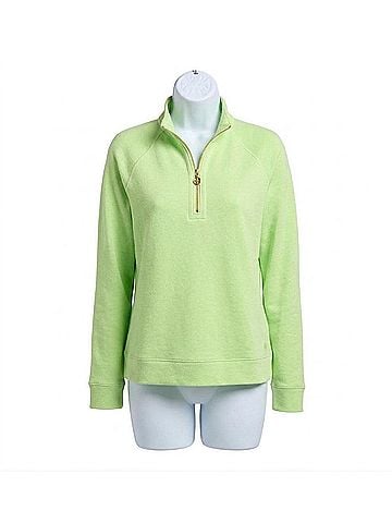 Lilly Pulitzer Ashlee Half-Zip Pullover Sweater in Pistachio Macaron (view 1)