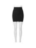 Commando Solid Black Two-Faced Tech Half Slip Skirt in Black Size XS - photo 1