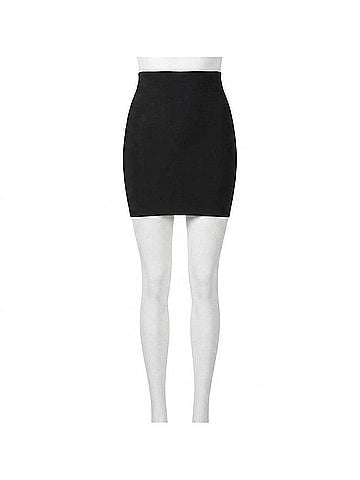Commando Two-Faced Tech Half Slip Skirt in Black (view 1)