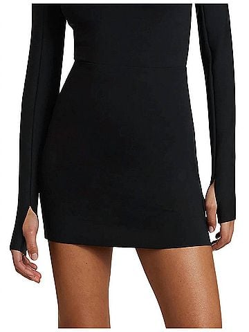 Commando Neoprene Micro-Mini Skirt in Black (view 2)