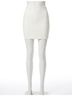 Commando Solid White Faux Leather Micro-Mini Skirt in White Size XL - photo 1