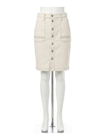 Kut from the Kloth Isla Pencil Skirt in Ecru (view 1)