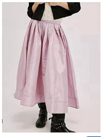 Free People Emilia Midi Skirt in Pnk Blossom (view 2)