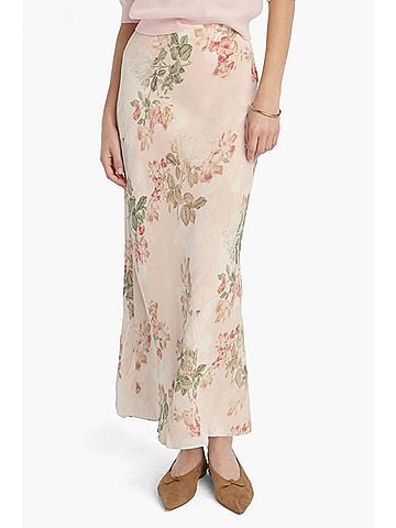 Favorite Daughter The Favorite Skirt in Light Peach Rose (view 2)