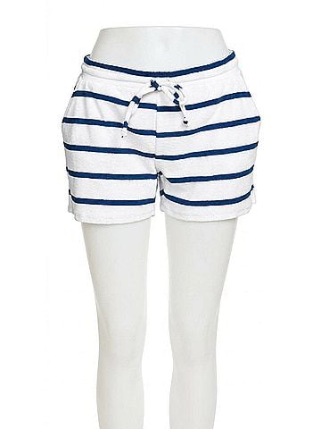 Chaser Terry Cloth Slit Side Shorts in Stripe Navy/White (view 1)