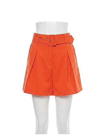 Sugarlips Women's Power Moves High Waisted Shorts in Orange (view 1)