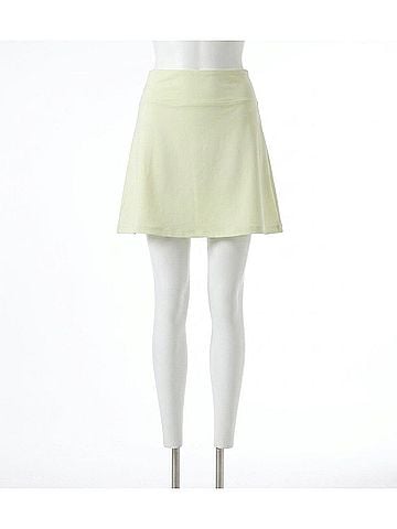Skies Are Blue Mattie Airy Soft Skort in Primrose (view 1)