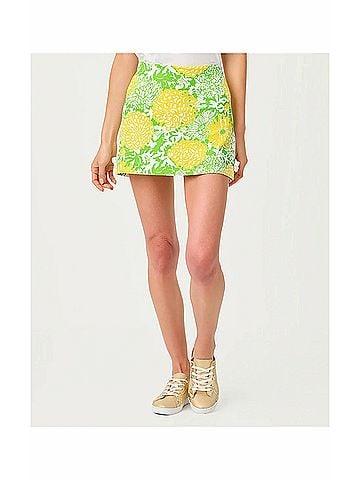 Lilly Pulitzer Luxletic Meena Skort in Crocodile Green Mumbo Jumbo (view 2)