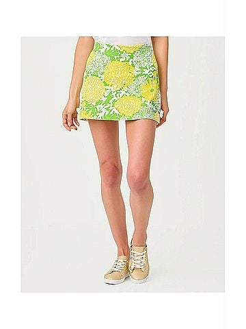 Lilly Pulitzer Luxletic Meena Skort in Crocodile Green Mumbo Jumbo (view 2)