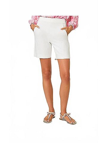 Lilly Pulitzer Sarissa High Rise Stretch Short in Resort White (view 2)