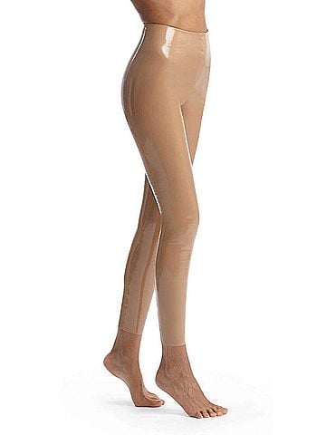Commando Faux Patent Leather Legging in Cocoa (view 2)